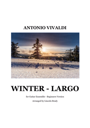 Book cover for WINTER - LARGO Guitar Ensemble (Easy)