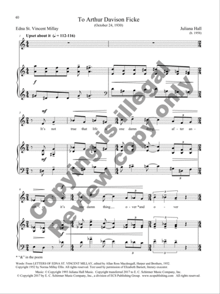 Letters from Edna Mezzo-Soprano Voice scores gallery preview page 33