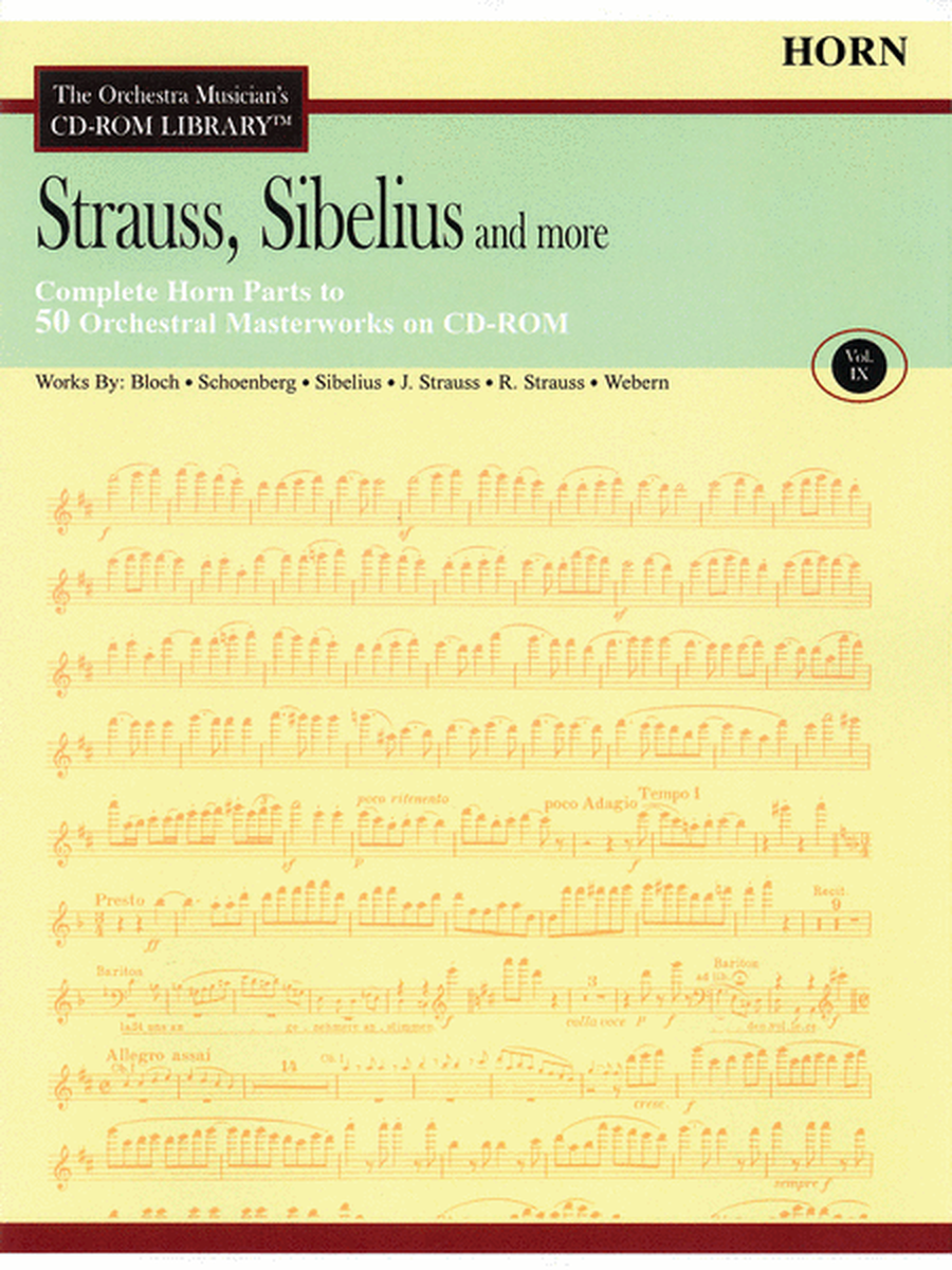 Strauss, Sibelius and More - Volume IX (Horn)