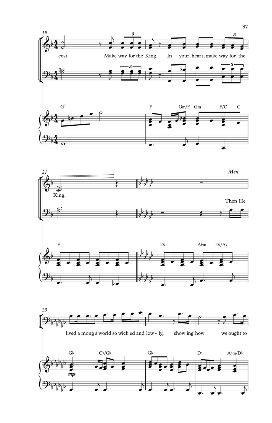 Make Way for the King Make Way for the King 4-Part scores gallery preview page 3