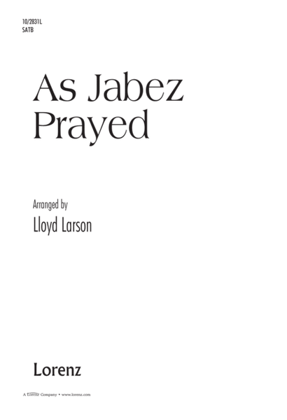 As Jabez Prayed