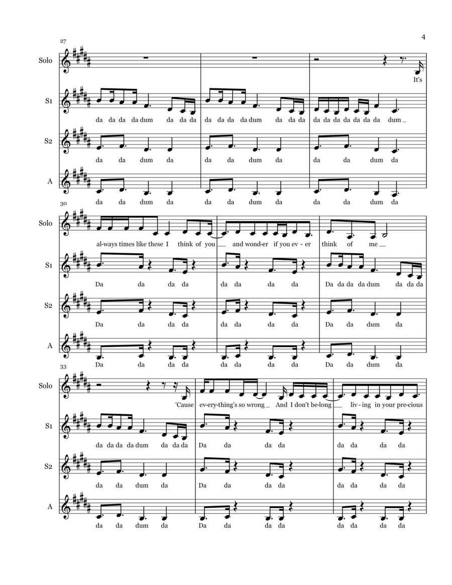 A Thousand Miles SA scores gallery preview page 4
