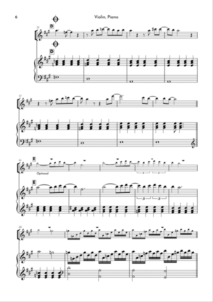 To Love You More To Love You More Violin Solo scores gallery preview page 6