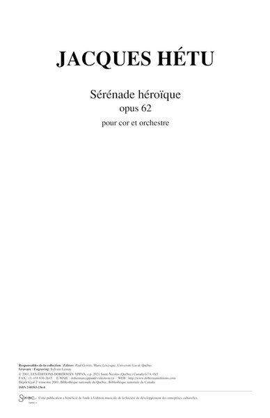 Serenade heroique op. 62, horn & orchestra (score)