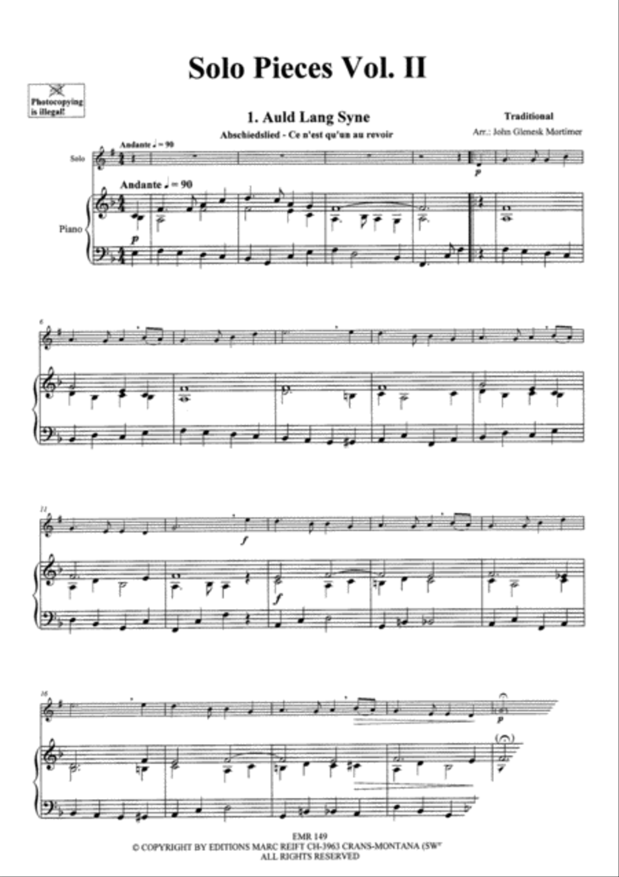 Solo Pieces Vol. 2 Trumpet Solo scores gallery preview page 4