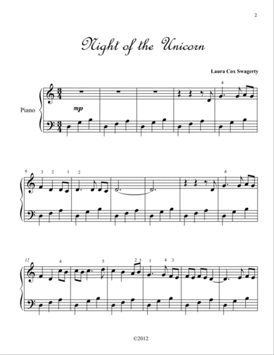 Medieval Melodies a Fairy Tale Suite Volume II Piano Solo scores gallery preview page 3
