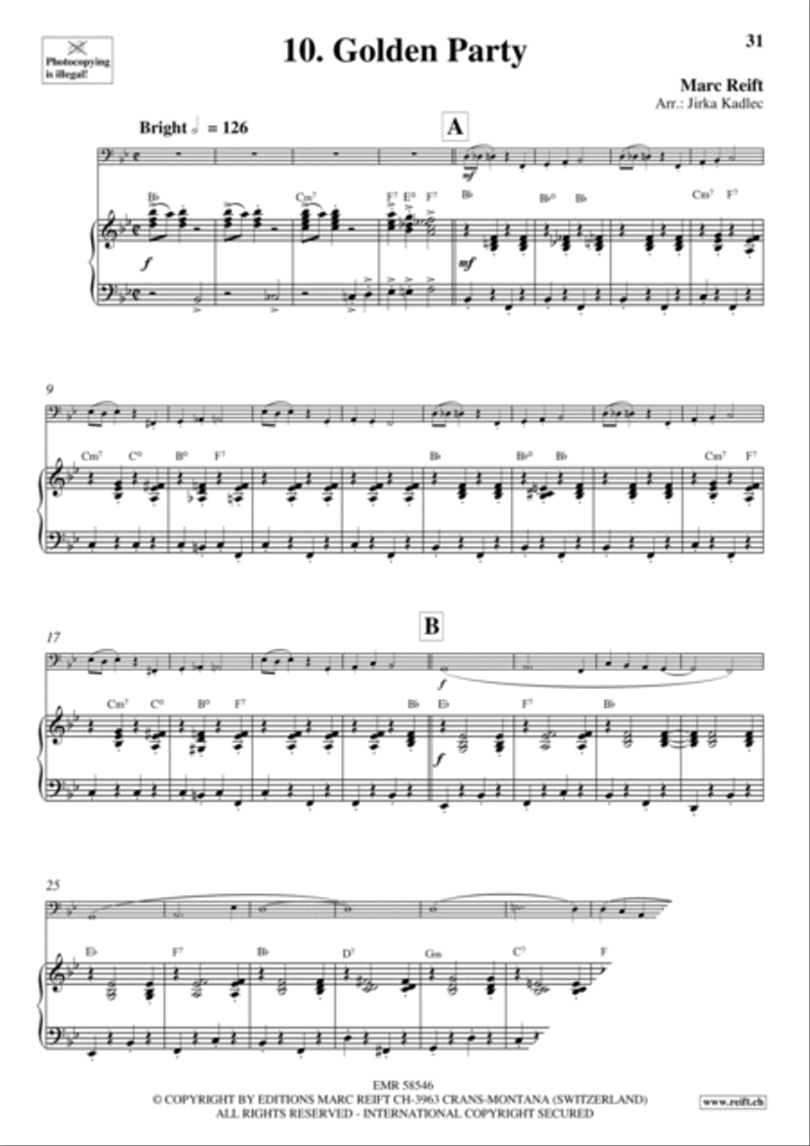 10 Funny Time Solos 10 Funny Time Solos Bass Trombone scores gallery preview page 13