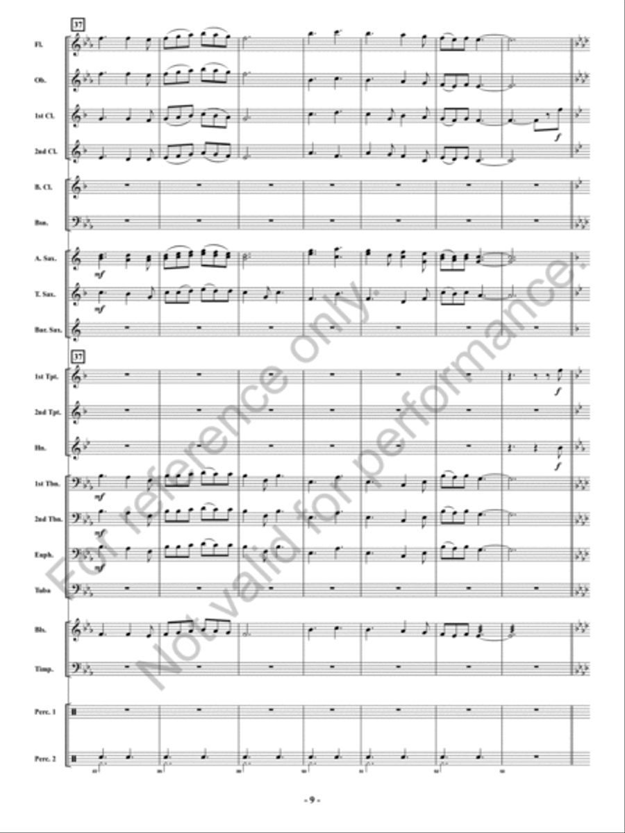 Festival of Carols in 6/8 Time Concert Band scores gallery preview page 10