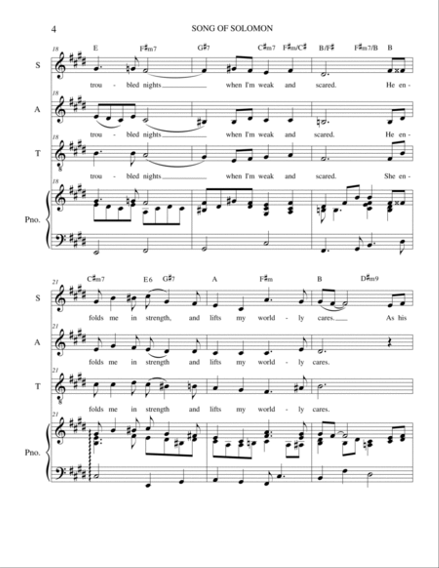 Song of Solomon Choir scores gallery preview page 4