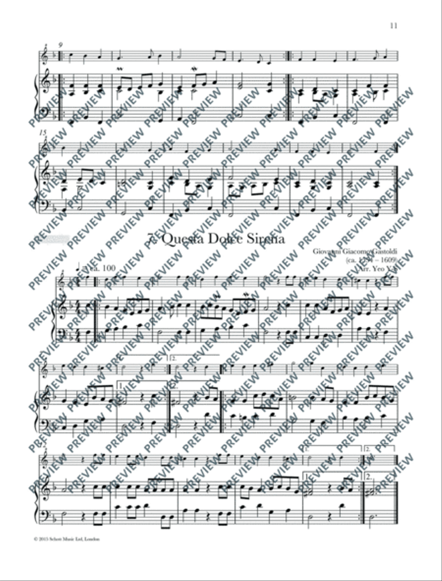 Renaissance Recorder Anthology 1 Soprano Recorder scores gallery preview page 12