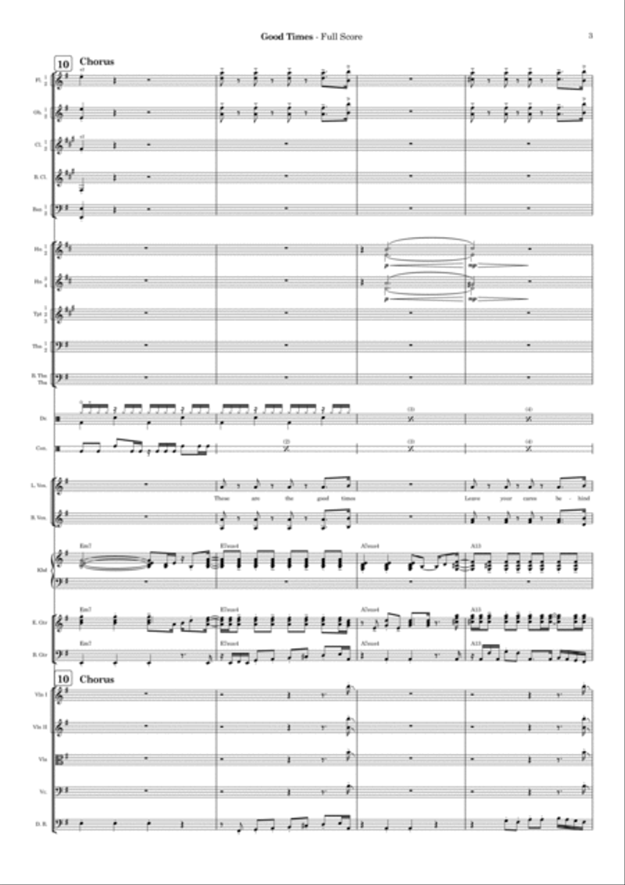 Good Times Full Orchestra scores gallery preview page 3