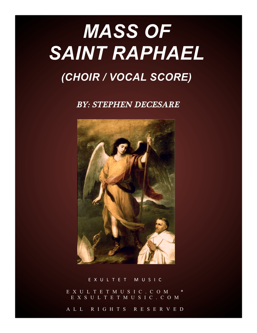Mass of Saint Raphael (Choir/Vocal Score) 4-Part scores gallery preview page 1
