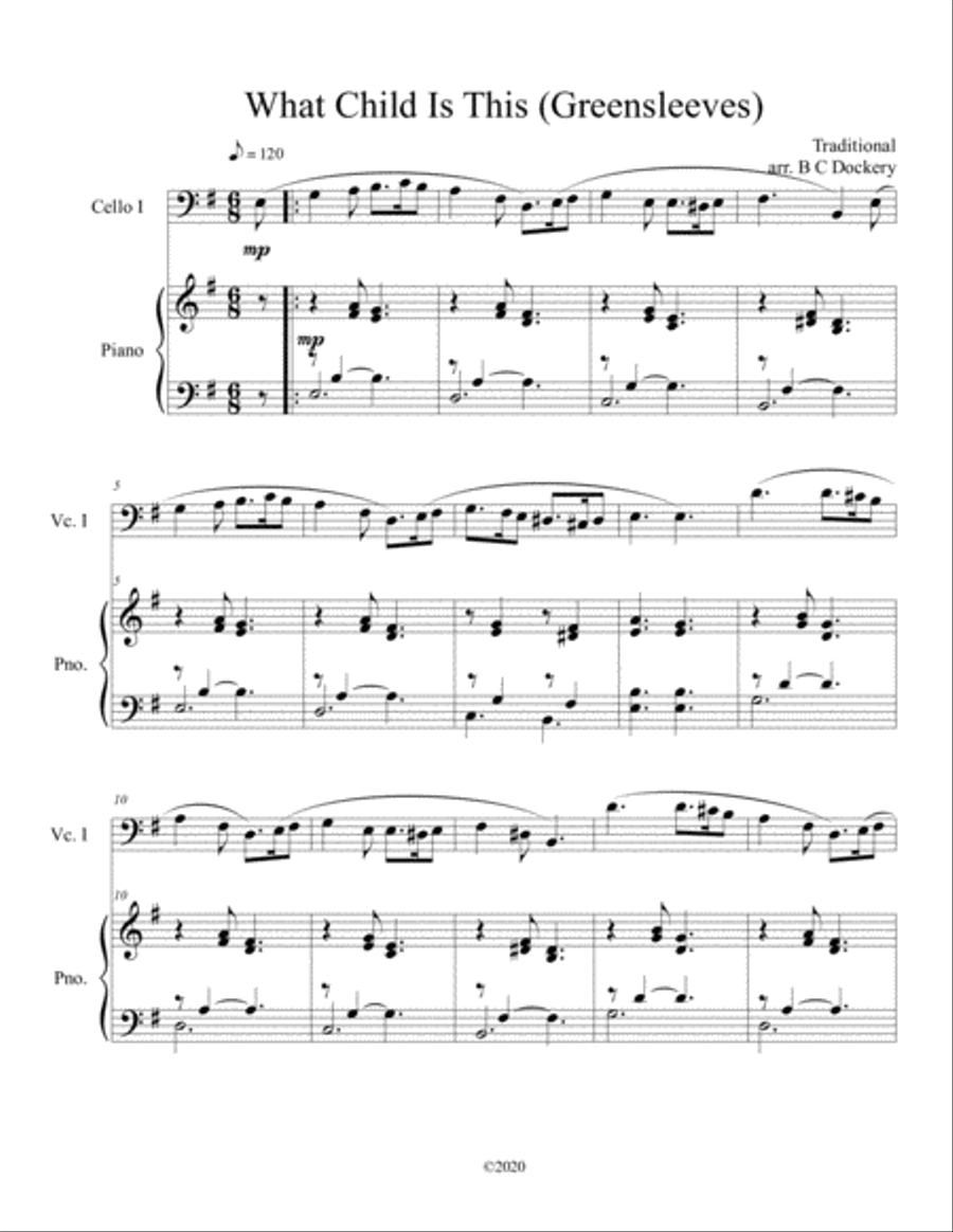 10 Christmas Solos for Cello (with piano accompaniment) vol. 1 10 Christmas Solos for Cello (with piano accompaniment) vol. 1 Piano scores gallery preview page 6