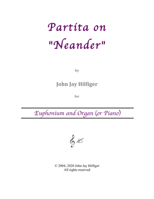 Partita on "Neander" for Euphonium and Organ