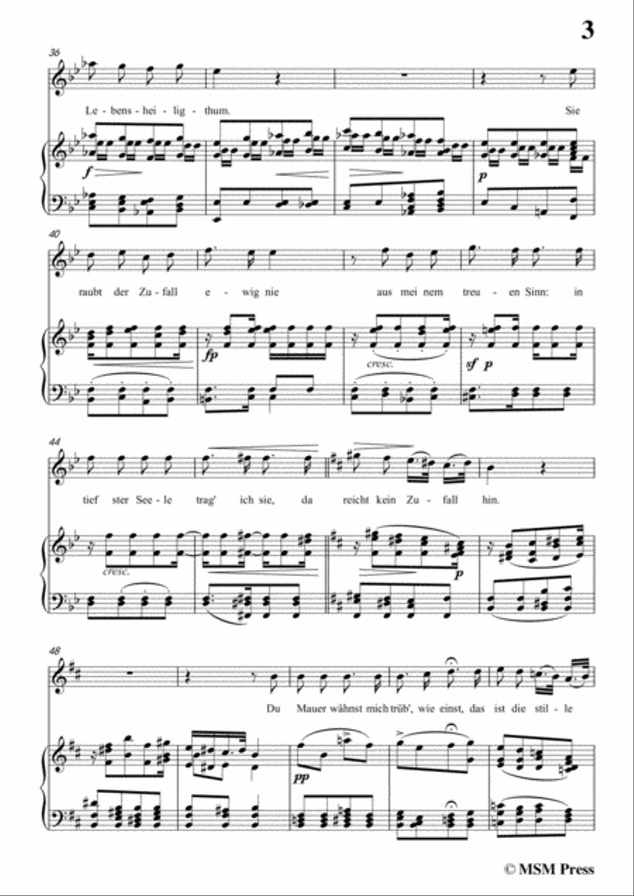 Schubert-Am Fenster,Op.105 No.3,in G Major,for Voice&Piano Voice scores gallery preview page 5