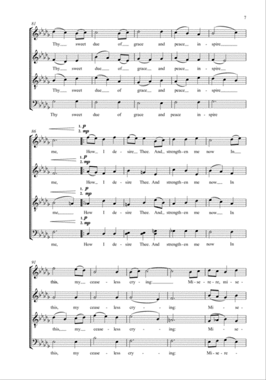 Four Passion Meditations 4-Part scores gallery preview page 8