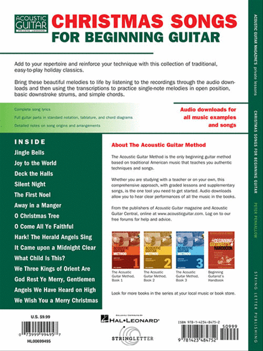 Christmas Songs for Beginning Guitar Acoustic Guitar scores gallery preview page 2