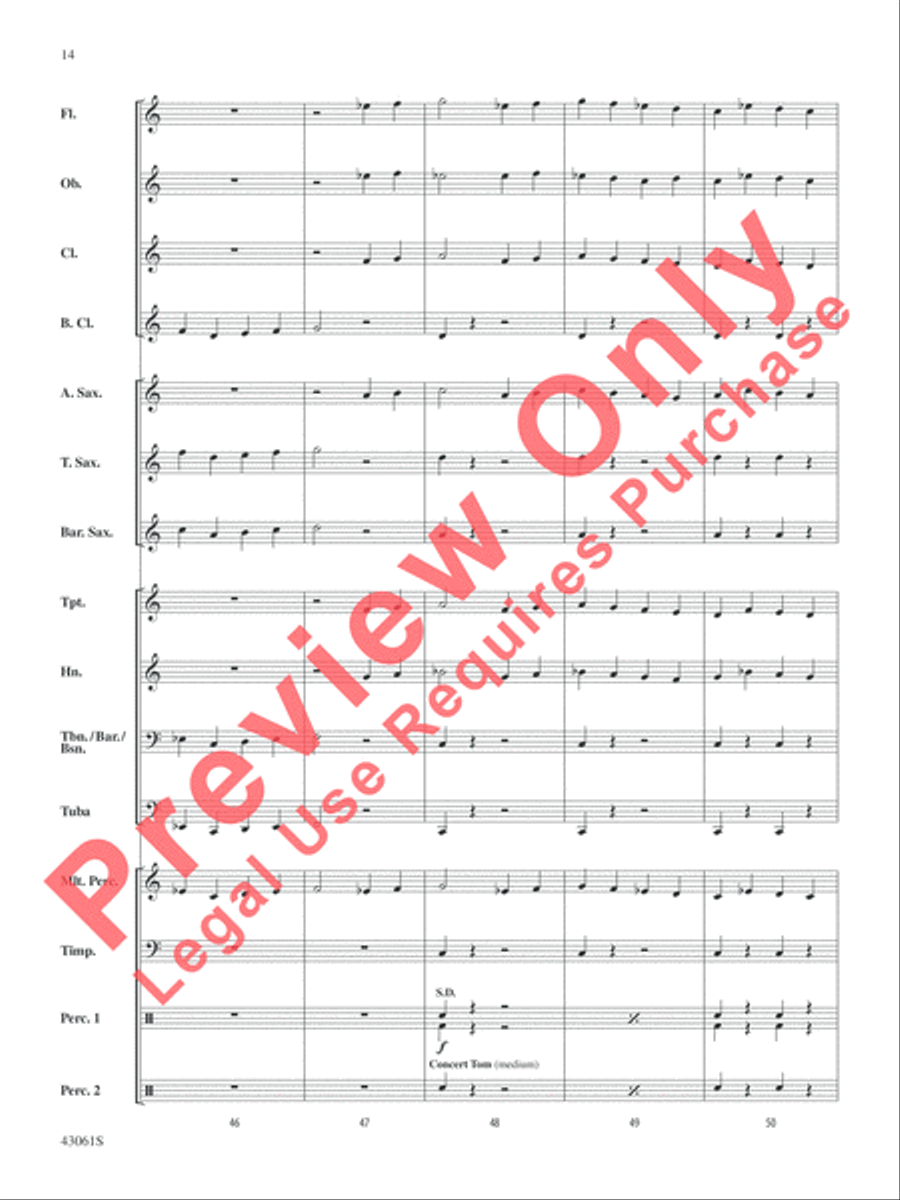 Merry Kisimusi Concert Band scores gallery preview page 15