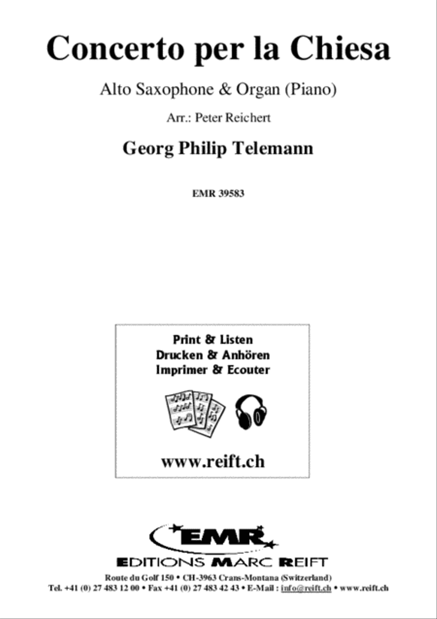 Concerto per la Chiesa Alto Saxophone scores gallery preview page 2