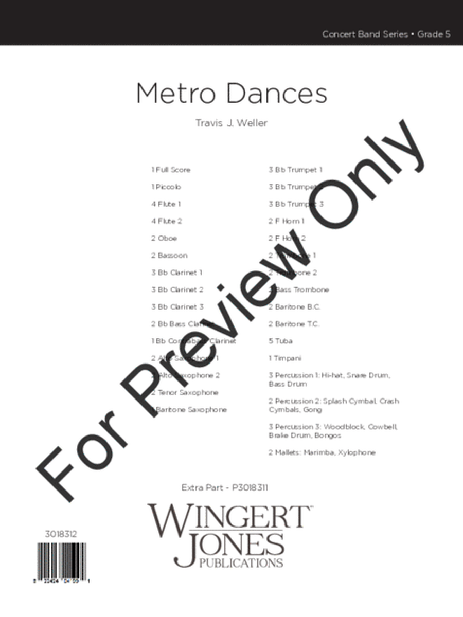 Metro Dances - Full Score