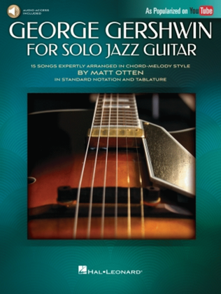 Book cover for George Gershwin for Solo Jazz Guitar