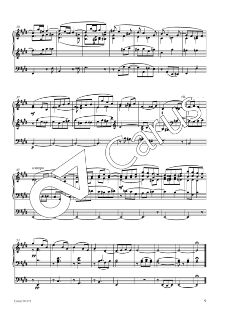Six short pieces for the organ Organ Solo scores gallery preview page 10