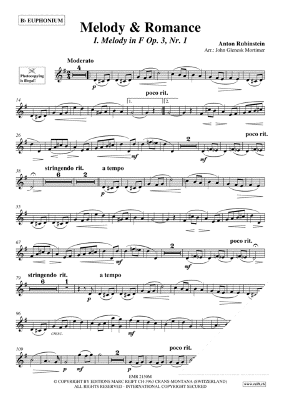 Melody & Romance Euphonium scores gallery preview page 3