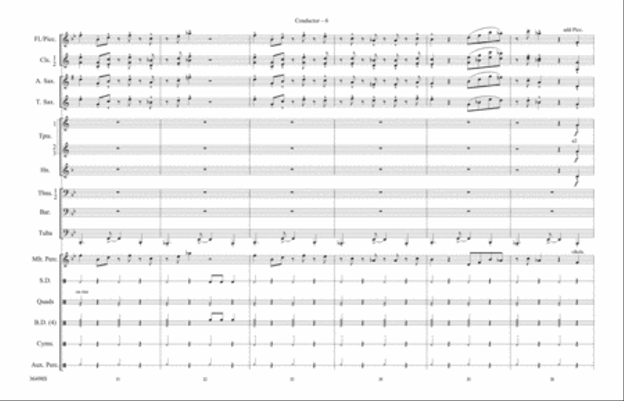 Coconut Champagne: Score Marching Band scores gallery preview page 6