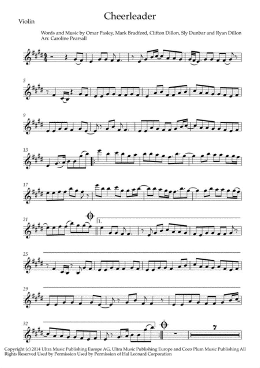 Cheerleader Cheerleader String Trio scores gallery preview page 5
