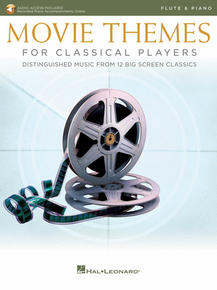 Book cover for Movie Themes for Classical Players - Flute and Piano