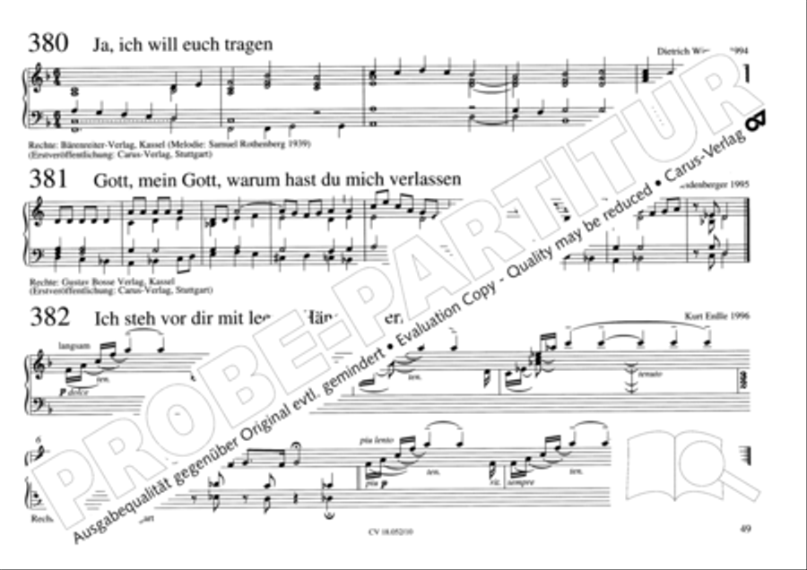 Esslinger Orgelbuch, Bd. I: Intonationen Organ Solo scores gallery preview page 66