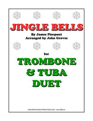 Book cover for Jingle Bells - Trombone & Tuba Duet