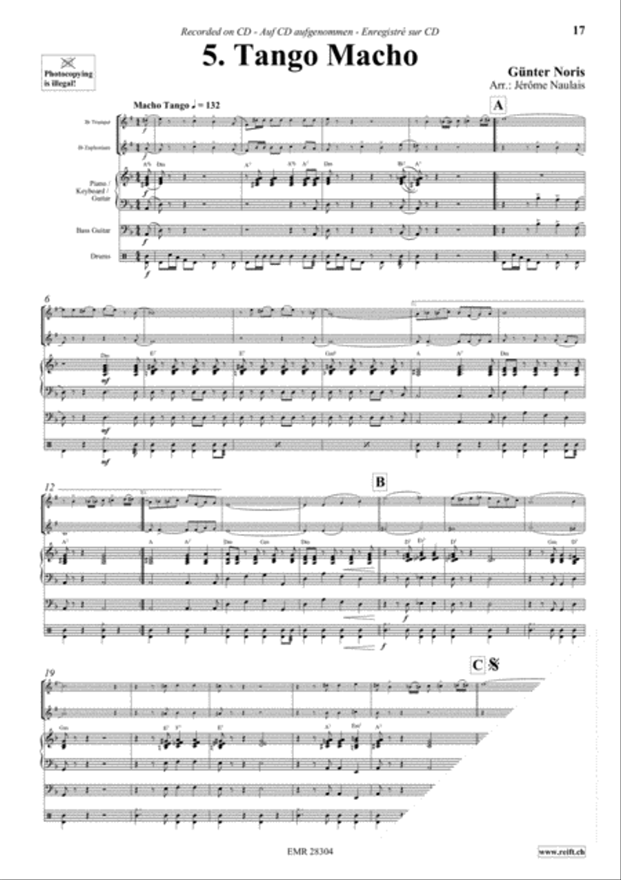 Let's Dance Volume 5 Brass Ensemble scores gallery preview page 7