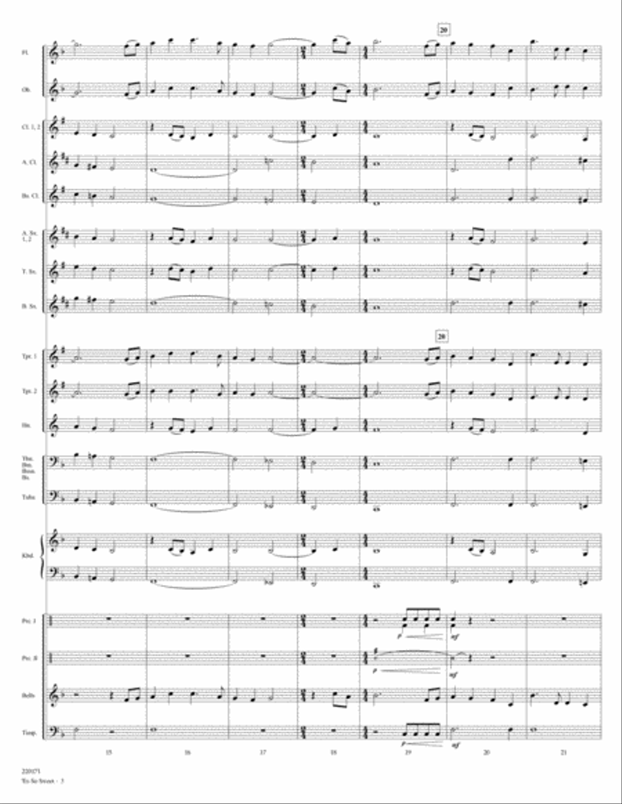Tis So Sweet Concert Band scores gallery preview page 3