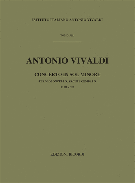 Concerto In Sol Min. RV 416