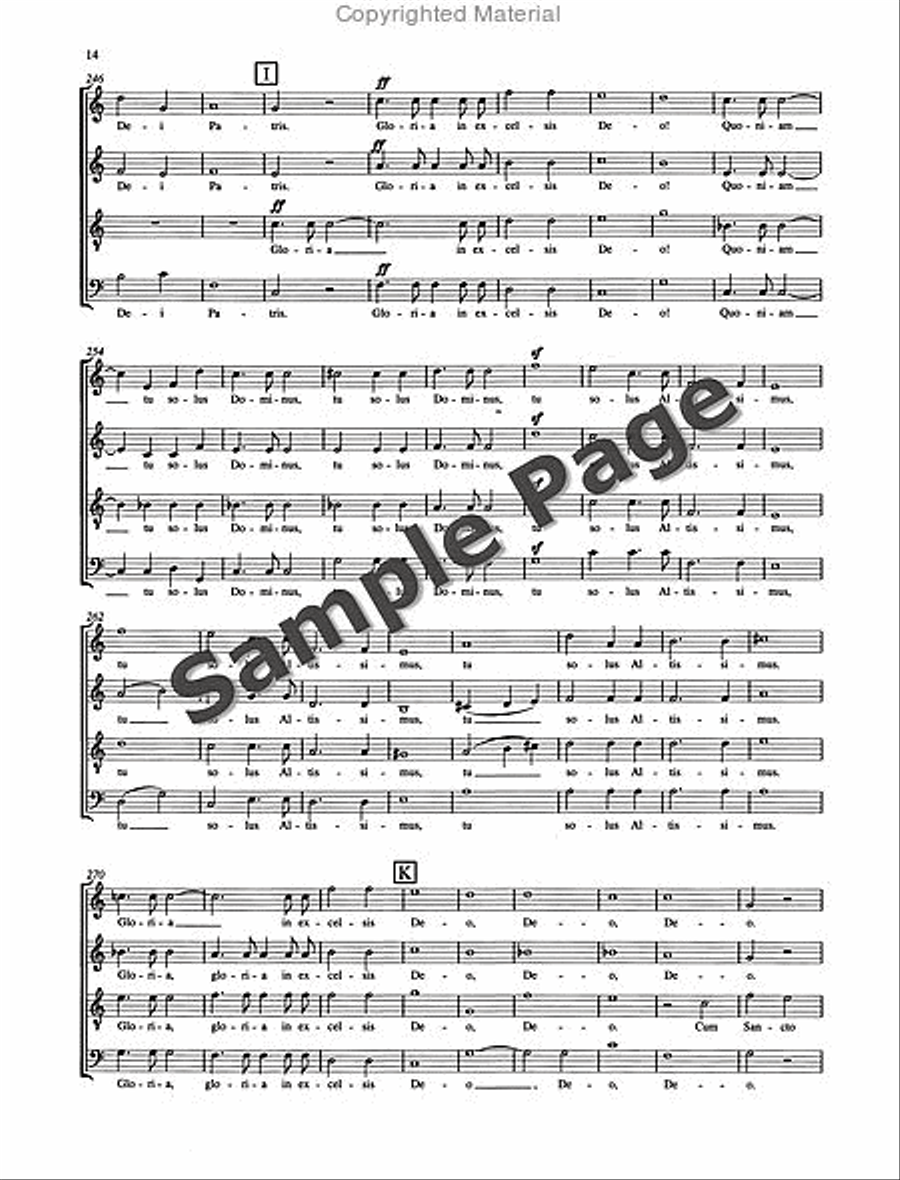 Missa Sacra Op. 147 4-Part scores gallery preview page 15