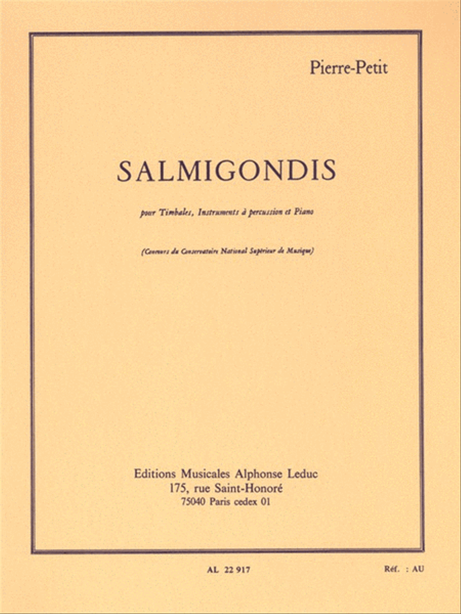 Salmigondis Percussion scores gallery preview page 1