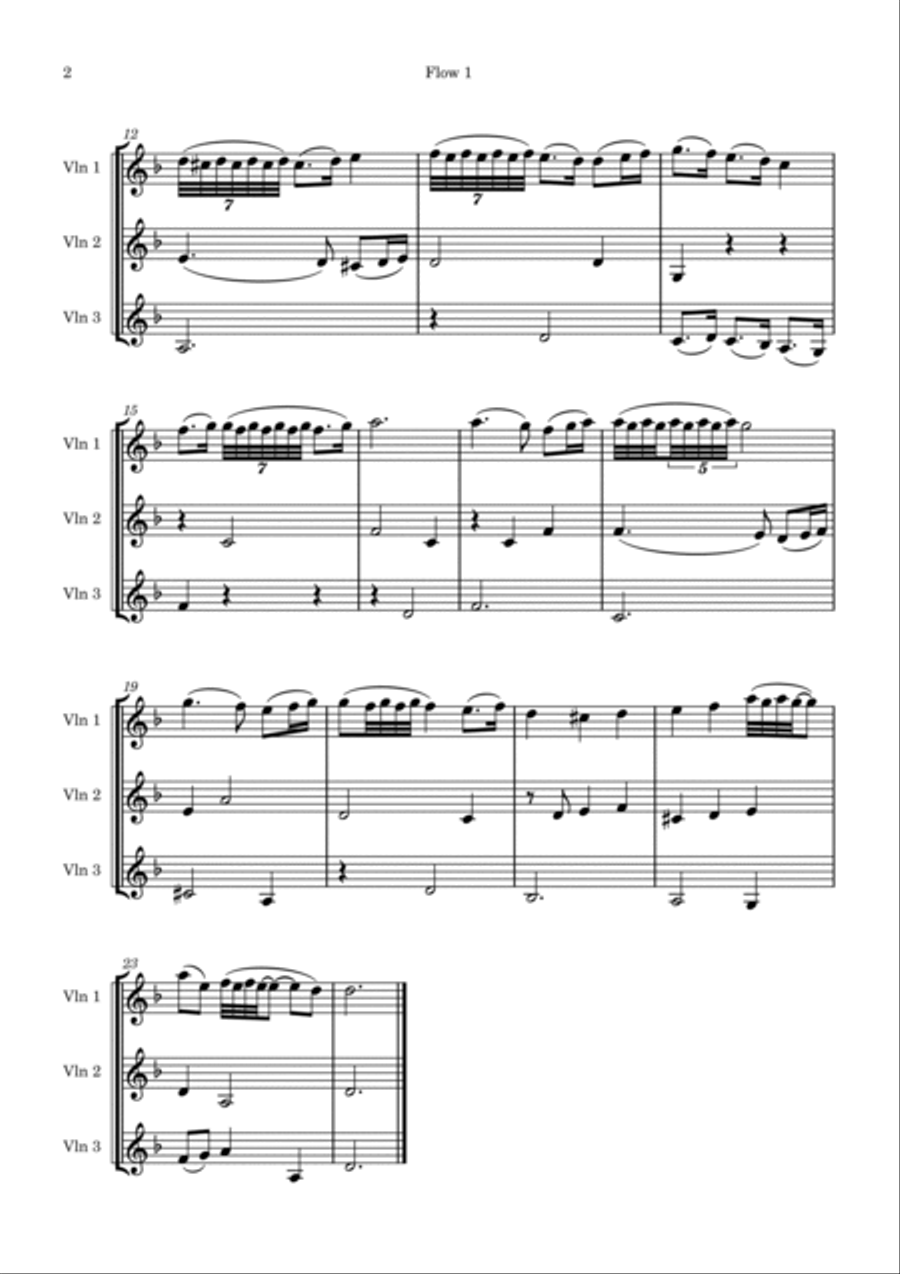 Sefauchi's Farewell String Trio scores gallery preview page 2