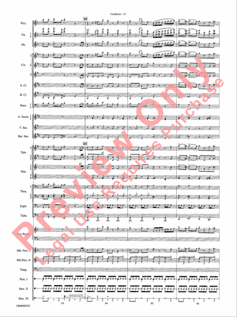 The Polar Express, Concert Suite from Concert Band scores gallery preview page 17
