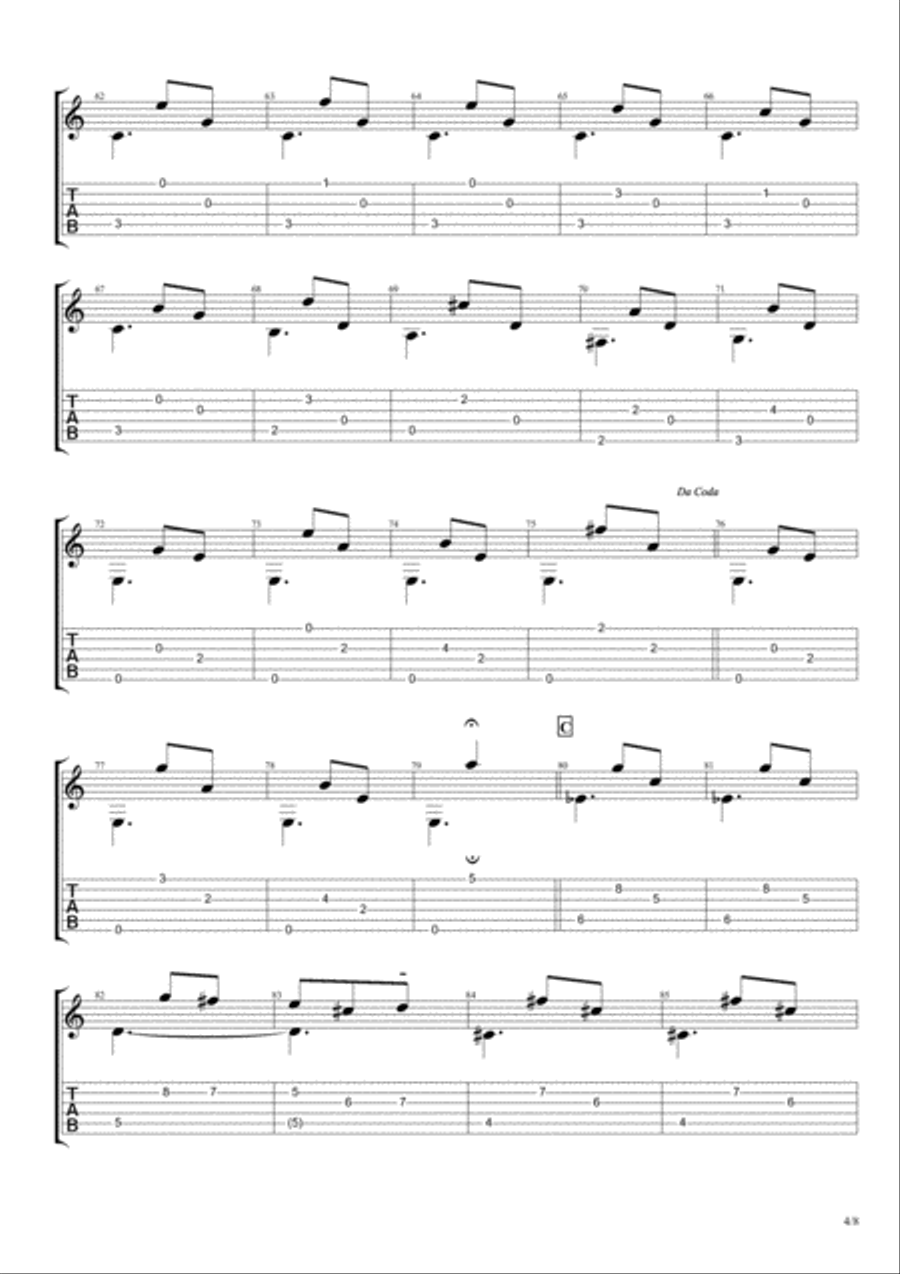 The Ettrick Cycle: I. Ettrickery Classical Guitar scores gallery preview page 4