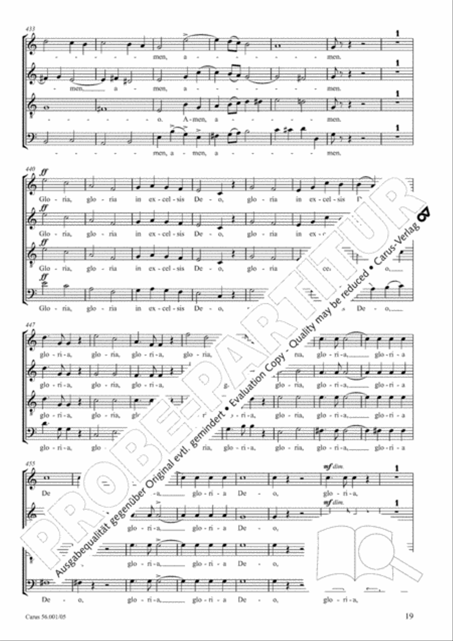 Edizione Nazionale delle Opere di Giacomo Puccini. III. Vocal music; 2. Messa a 4 voci (vol. III/2) 4-Part scores gallery preview page 20