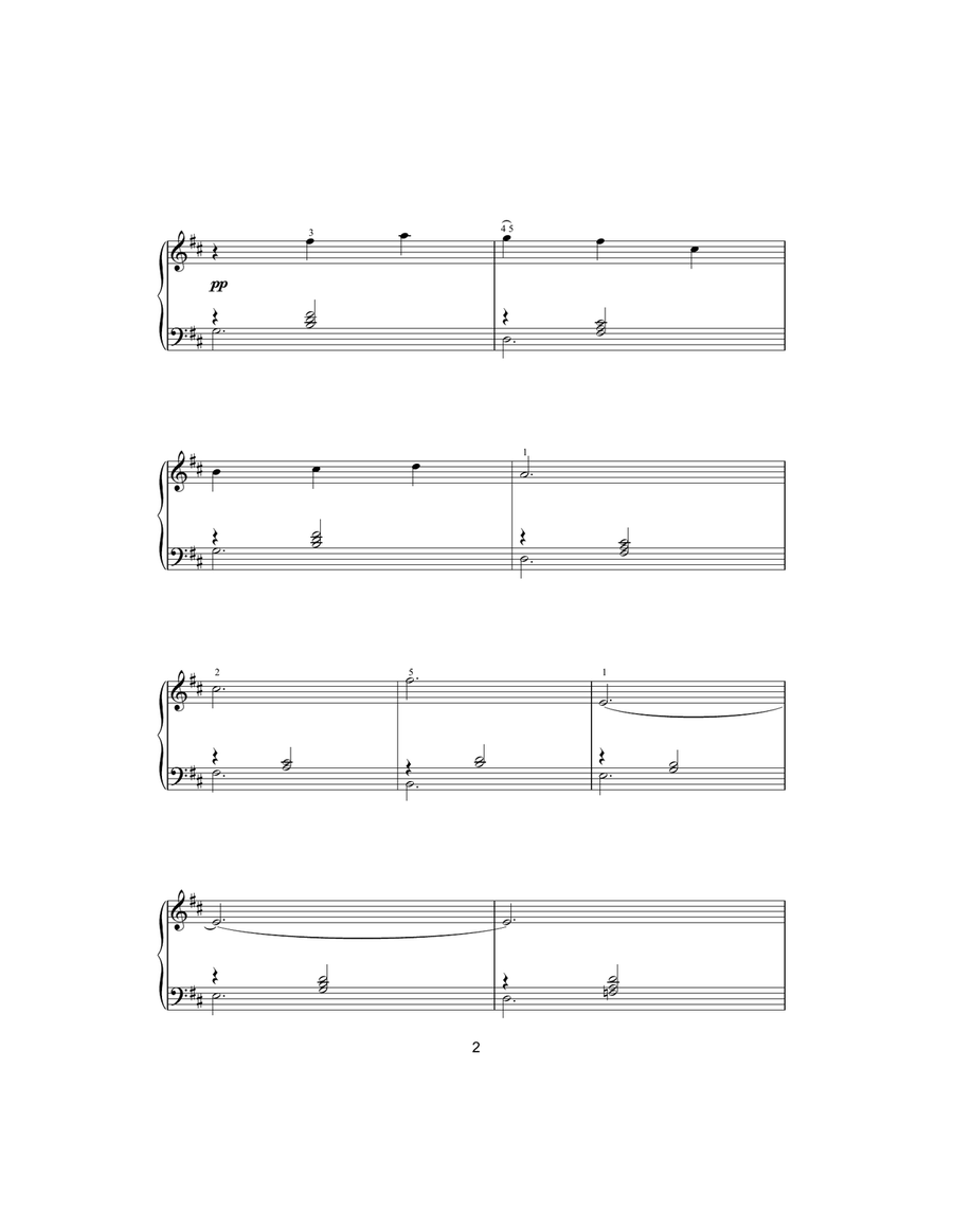 Gymnopedie No. 1 Piano Solo scores gallery preview page 2