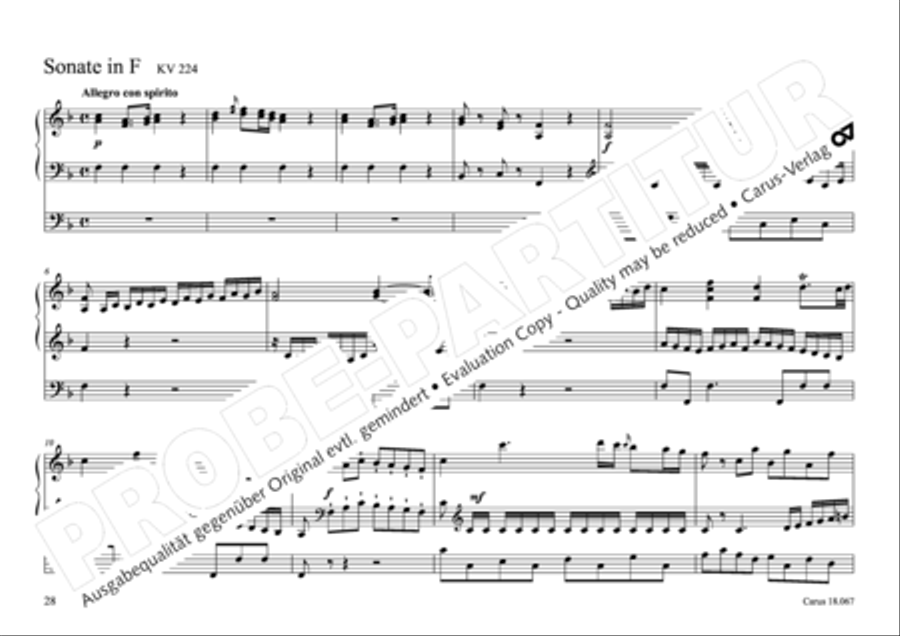 17 Church sonatas Organ Solo scores gallery preview page 29