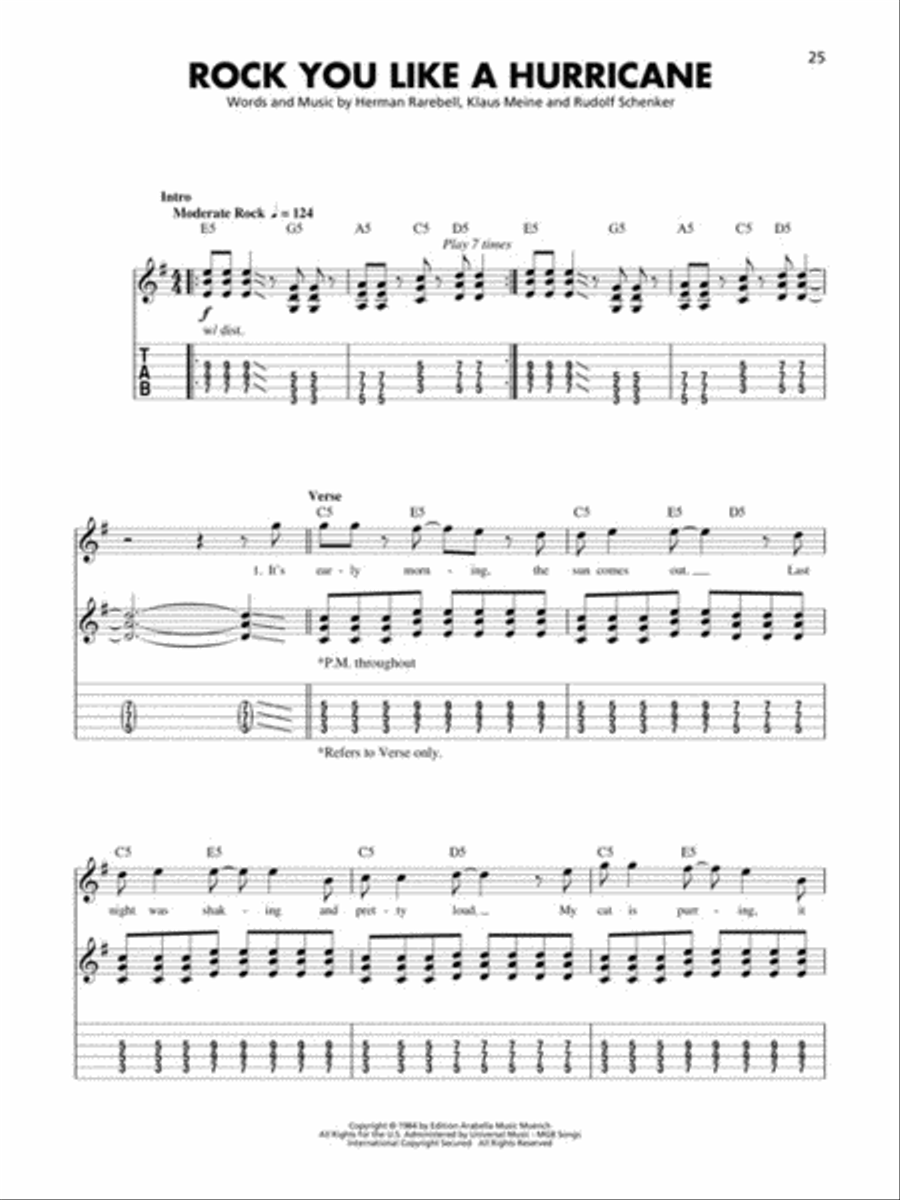 Power Chord Rock Guitar Tablature scores gallery preview page 4