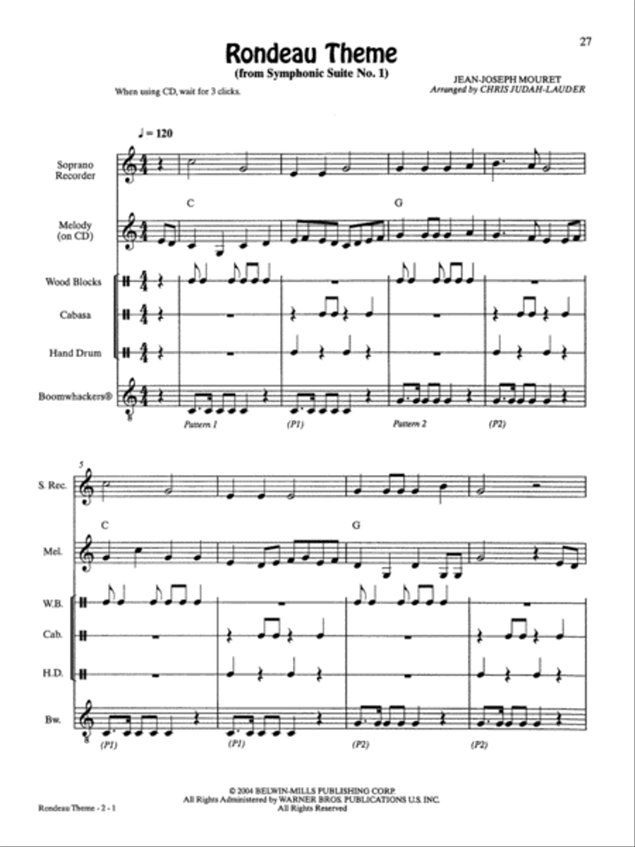 Boom Boom! Classics! For Boomwhackers Musical Tubes CD scores gallery preview page 4