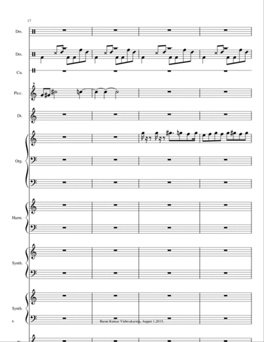 BarunContemplativeScenesMusic Small Ensemble scores gallery preview page 6
