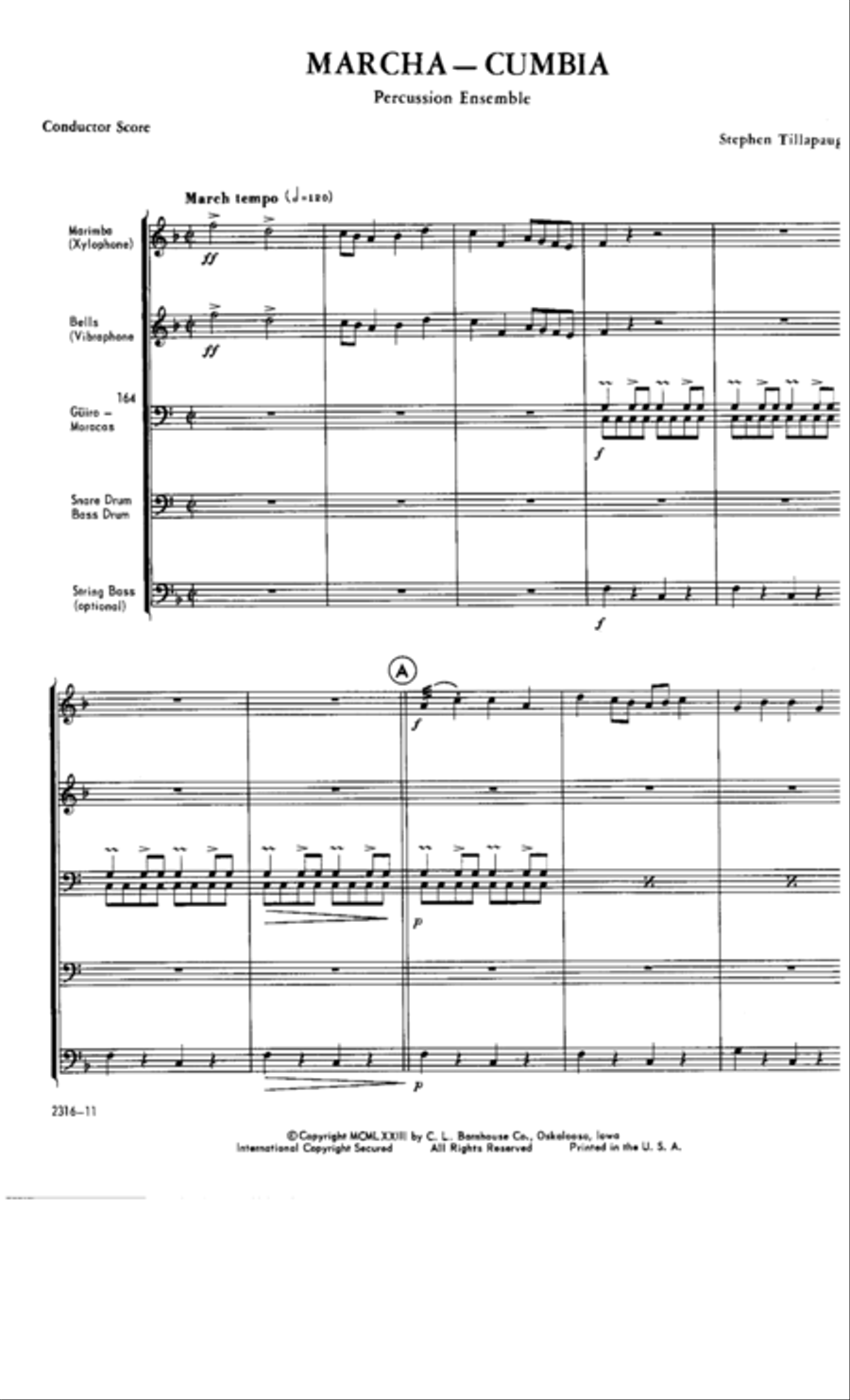 Marcha-Cumbia Percussion Ensemble scores gallery preview page 2