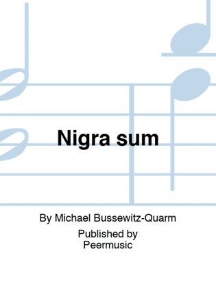 Book cover for Nigra sum