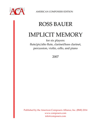 [Bauer] Implicit Memory