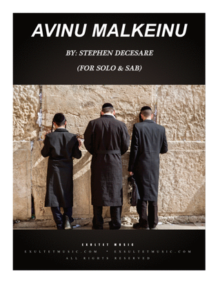 Book cover for Avinu Malkeinu (for Solo and SAB)